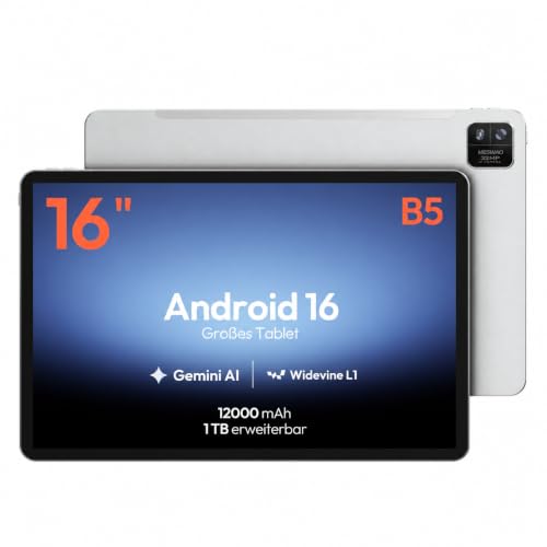 16 Zoll Tablet mit großem Display – Filme, Yoga, Fitness, Arbeit & Lernen