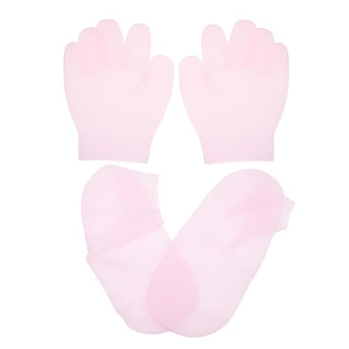 Gogogmee Moisturizing Gloves Socks Set Overnight Hand Foot Care Elastic Non-slip Essential Oils Softening 2 Pairs