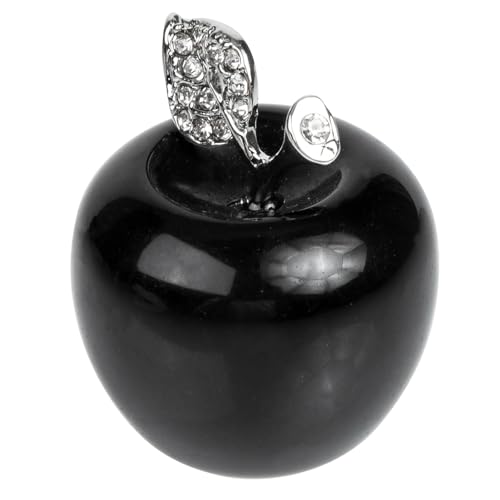 TEMPNAP Objet de Décoration Pomme en Cristal 3.5X3X3 CM Sculpture Artisanale Cuisine et Salon Présent de Noël Romantique