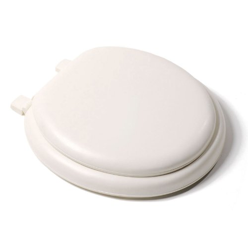 Comfort Seats C1B5R201 Deluxe Soft Toilet Seat with Wood Cores, Round, Bone (C3B5R201) Comfort Seats C1B5R201 Deluxe Soft Toilet Seat with Wood Cores, Round, Bone (C3B5R201)