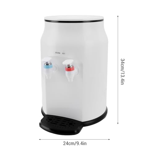 Asixxsix Dispensador de Agua de encimera, eléctrico de Carga de 500 W para Agua Caliente a Temperatura Constante, con Capacidad para Botellas de 1.2 a 5 galones, Ideal para