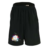 [アートワークスコウベ] バレーボール ハーフパンツ ドライ 練習着 カラフルインク バレーボール ユニセックス L ブラック