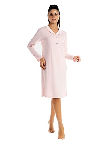 Chemise de nuit en coton chaud Sérafino Amadine pour l'hiver