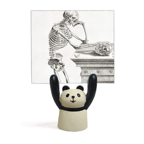 Support de décoration squelette corps humain panda pour figurine et salon