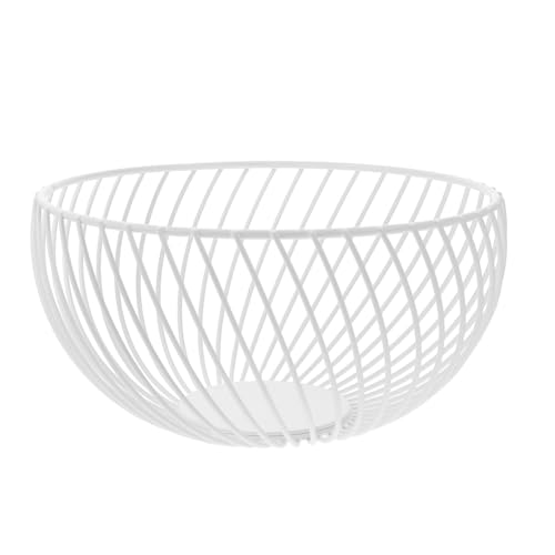 Gatuida Cesta De Frutas De Hierro Largo Canasta De Frutas Para Mostrador Cesta De Almacenamiento Pequeño Malla Cesta Cesta De Frutas Canasta De Frutas Colgante Envase Hierro Forjado