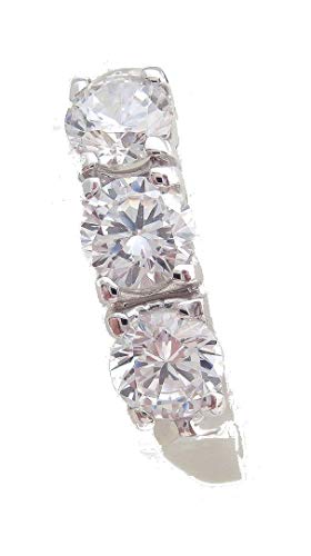 OV - Anillo Trilogy de Oro Blanco de 18 Quilates (750)