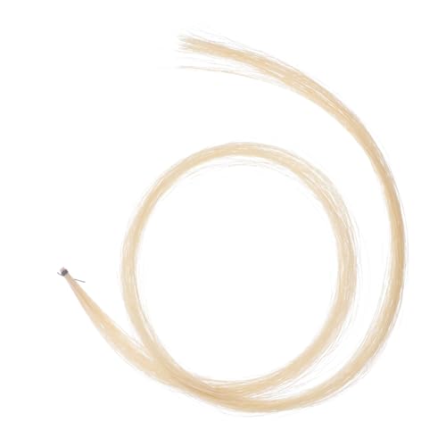 Vaguelly Crin de Cheval Mongol pour Archet Remplaçant pour Violon Alto Violoncelle et Erhu Pur et Forte Expressivité Pré-noué pour Fixation Facile