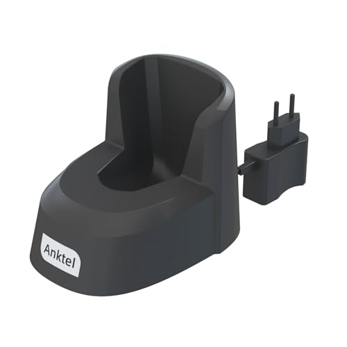 Anktel Handstaubsauger mit Ladestation& LED Beleuchtung -PowerClean 2400- Handstaubsauger Akku Kabellos Nass&Trocken Handsauger mit Waschbar HEPA-Filter Beutellos per Auto, Haus (Z-Filter)