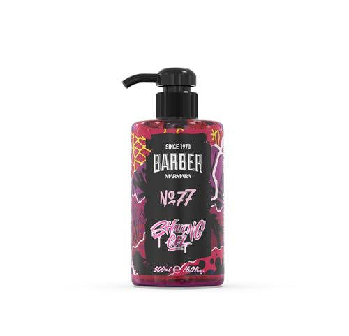 Barber Marmara No.77 Transparent Non-Foaming Shave Gel for Men 16.91 fl oz