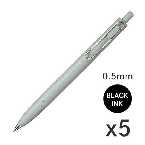 Bolígrafo Uni-Ball One F Gel Negro 0.5mm Pack x5 miniatura 2