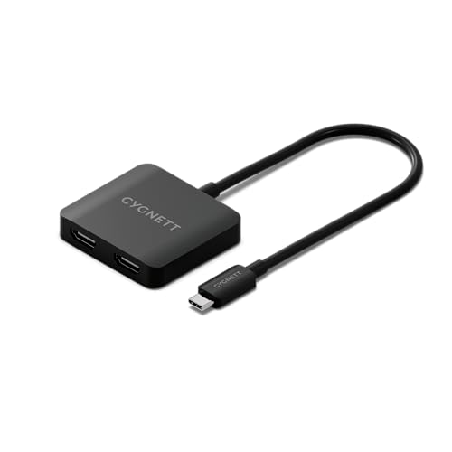 Hub HDMI double USB-C 2 en 1 parfait pour installer un bureau de télétravail multi-écrans