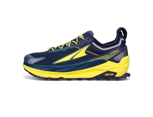 ALTRA Men's Olympus 5 Trail Running Shoe, Brown, Navy, 10.5