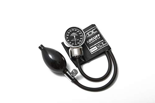 ADC Diagnostix 700 Pocket Aneroid Sphygmomanometer with Adcuff Nylon Blood Pressure Cuff, Child, Black