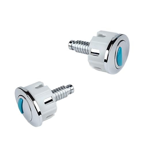 DABAIXIONG Botón Lavado 2 Piezas Botón Cabeza Redonda Doble Push Button Reemplazo Reemplazo para Tanques Cisterna Accesorio Ahorro Agua
