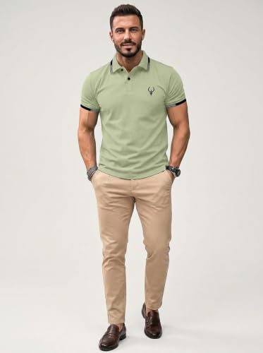 Image of Lymio Polo T Shirt for Men || T Shirt for Man || Collar T Shirt Style Men (Packs Also Available) (Polo-40-43)