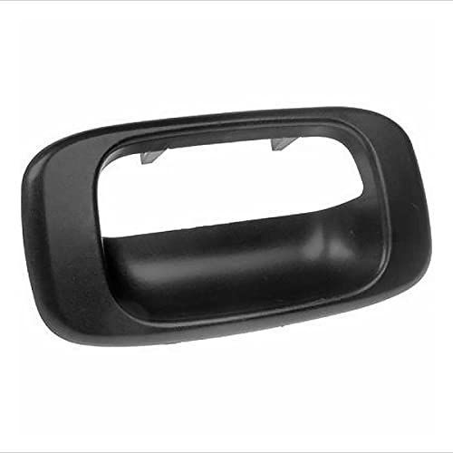 Parts N Go 1999-2007 Silverado Sierra 1500 2500 3500 Tailgate Handle Trim Bezel Cover Replacement Black Textured Plastic Rear Exterior - Gm1916102, 15228539 #TOP5