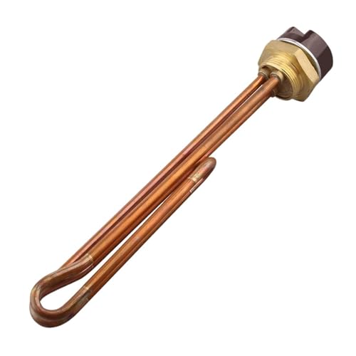 SVGVUBMUC Calentador de Agua eléctrico de 220 V con Interruptor de Control de Temperatura y Elemento Calefactor DN32 con Rosca de 1 1/4'(Foldback 2000w)