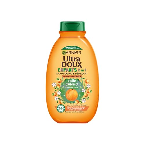 Shampoing Enfant 2en1 Démêlant 2en1 Et Fleur De Coton Ultra Doux Garnier Le Flacon De 300ml - vue 3