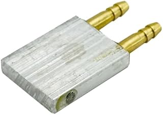 1PC RC Boat Aluminum Alloy Water Cooling Block Sheet Electric Speed Controller Radiator for RC Brushless Electric Boat DIY Model Ship Electric Speed Controller Water Cooling Parts (30.5x25mm Gold)