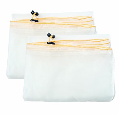 Honey Strainer, 2 Pcs Honey Filter Bag Ultra-Fine Mesh Strainer with Adjustable Drawstring, Beginner Honey Extractor Equipment in a 5 Gallon Bucket, Bee Supplies Reusable and Washable - Image 6