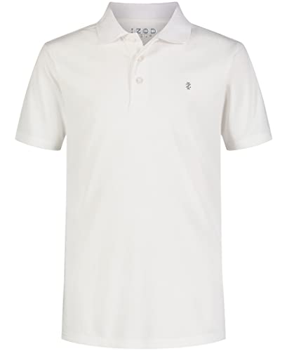 Reviews de Ropa de Golf para Niño que Puedes Comprar On-line. 49 IZOD - Polo de Manga Corta con Cuello elástico y Rejilla de Golf para niño, Blanco, 10-12
