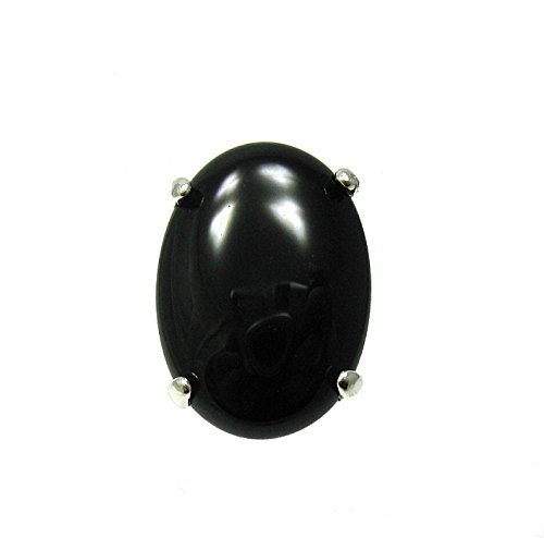 Bague en argent massif 925 et onyx grand format pour homme