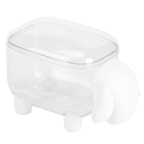 Suporte de bola de cotonete de algodão, organizador de cotonete, organizador de cotonetes, almofadas quadradas de algodão acrílico, almofada de maquiagem, dispensador de estojo de armazenamento de