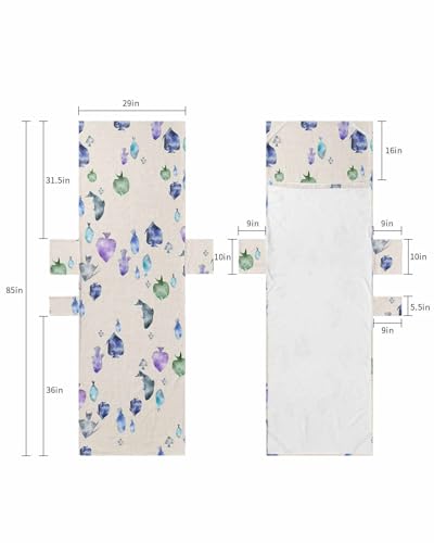 Coastal Fish Beach Lounge Chair Towel Cover, Soft Chaise Lounge Towel with Side Pockets Patio Pool Chairs Cover for Beach/Pool Sunbathing 29x85 Watercolor Summer Beach Nautical Sea Rustic