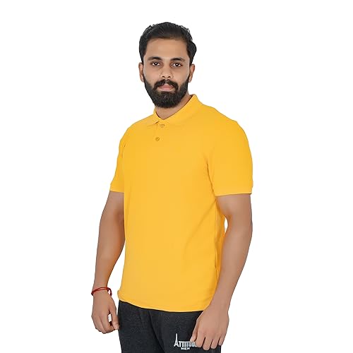 Image of VELOREX Men's Tshirts Polyester Solid Half Sleeves Sports Regula Fit Polo T Shirt for Men