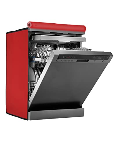 Image of Amazon Brand - Umi. Dishwasher Cover Suitable for IFB of 12, 13, 14, and 15 Place Setting (63X63X81CMS, Red)