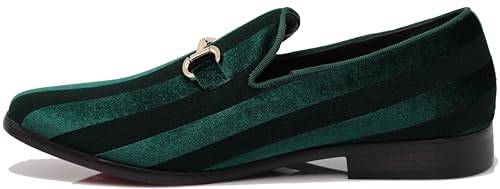 SPK21 Men's Vintage Sparkle Dress Loafers Slip On Fashion Shoes Classic Tuxedo Dress Shoes3