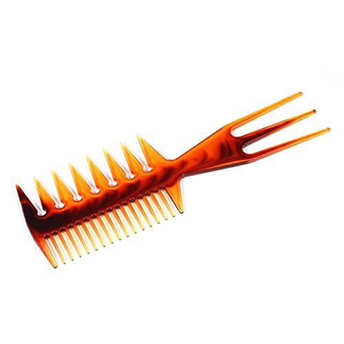 Peigne de coiffure modelant pour homme style rétro à dents larges