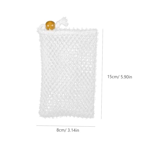 Filet pour savon solide nylon blanc accessoire salle de bain mixte - 2