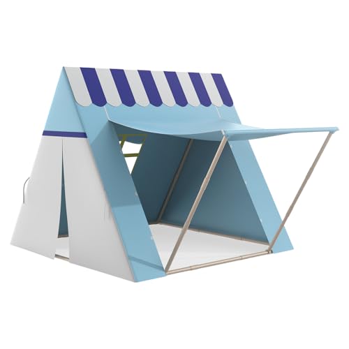 Tienda De Juegos para Niños - Tiendas De Campaña para Niños Al Aire Libre, Dosel Interactivo | Casa De Juegos para Niños con Ventana De Puerta Enrollable, Toldo A Prueba De Sol, Tipi, Casa De Juegos