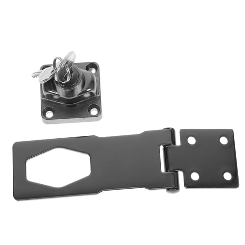 Image of PartyKindom Shed Latch Door Security Latch Barn Door Lock Padlock Robust Keyed Locking for Offices