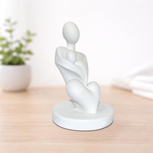 Image of CraftVatika Mother Baby Statue Showpiece Gift,Mother Hugging Baby Figurine,Decor Items, Birthday Gifts Mother's Day, Baby Shower Gifts for Mom to be