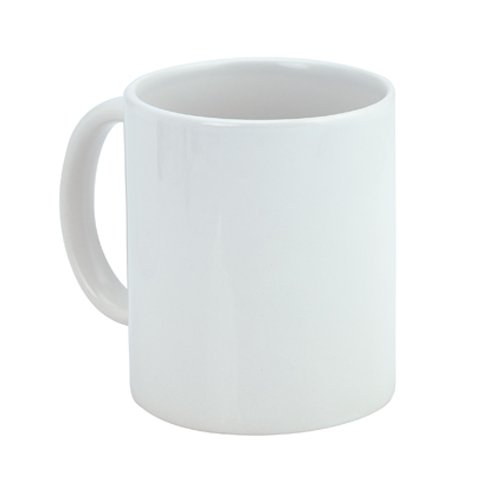 Tazza da 350 ML Bianca in Ceramica per Sublimazione con Manico Caffelatte Tea Inglese Te'
