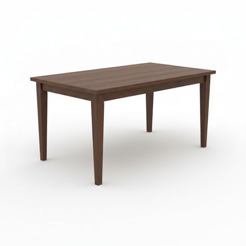 Image of UK FURNITURE Solid Sheesham Wood 6 Seater Dining Table | Wooden Dining Room Set for Home & Office (Teak, 6 Seater)