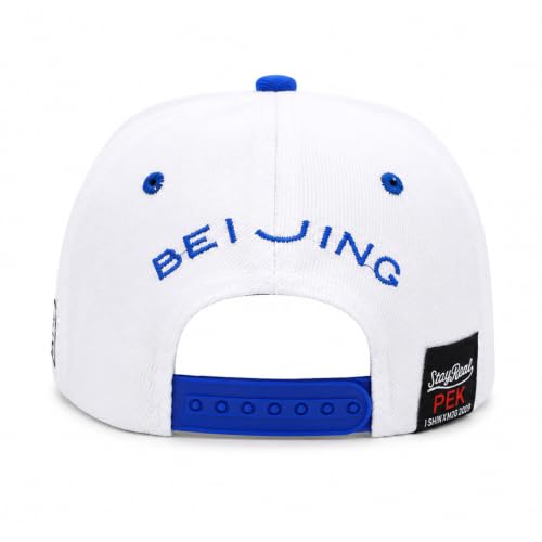 Image of VRITRAZ Comfortable Polyester 3D Printed Hip Hop Cap for Men & Women | Adjustable Snapback Closure Flat Brim Baseball Hat | Lightweight Urban Streetwear Headwear for Dance, Skateboarding, Gym, Sports