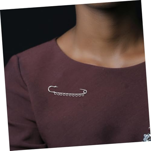 Générique 5 Pièces Épingle De Sûreté Épingles De Sûreté De Bijoux pour Charmes Épingles De Sûreté Tailles Assorties Épingles à Matelasser Petites Épingles De Sûreté en Or Hally Silver Métal – vue 5