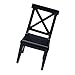 SAFIGLE 1pc Mini Chair Black Furniture House Decor Furniture House Hold Items Home Decoration Table Chair Miniature Chair Model Bench Black Micro Scene Doll House Wooden