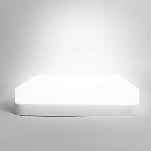 Luces de Techo Cuadradas LED de 48W 4320LM Protección Ocular 6500K Iluminación Interior Blanca Fría para Dormitorio, Baño, Cocina, Oficina, Sala de Estudio, Biblioteca