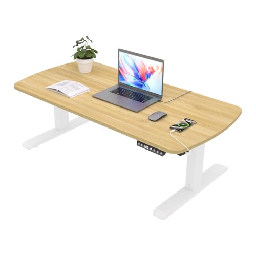 HOMAYA ローテーブル コンセント/USB-A/Type-C付き 電動 昇降デスク ロータイプ 一枚板 幅105cm 奥行60cm 高さ調整40-60cm 多機能 リビング センター ソファー コーヒー テーブル コンパクト ちゃぶ台 ゲーミング 在宅ワーク おしゃれ 組立簡単 低い机 木目調の商品画像（Amazon）