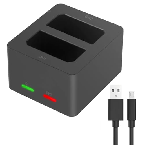 Chargeur de voyage USB double pour batteries Leica BP-SCL5 en escapade