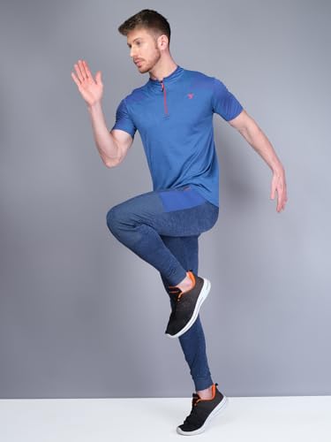 Image of TECHNOSPORT Men's Slim Fit Active T-Shirt - (MTP512 P) Pack of 1