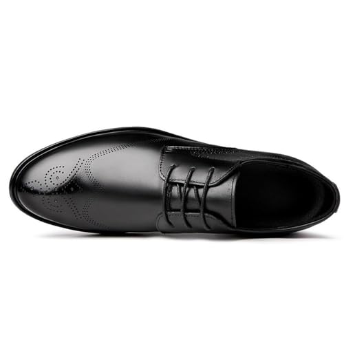 Men’s Leather Monk Strap Loafers Dress Shoes Lace Up Business Formal Round Toe Wedding Classic Office Comfortable Oxford2