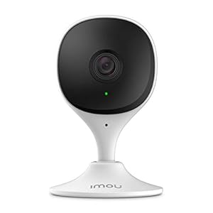 Imou WiFi Security Camera Up to 256GB SD Card Support, 1080P Full HD, Human Detection, Audio Recording, Night Vision, Abnormal Sound Alarm, Baby & Pet Monitor, Alexa Google Assistant (White)