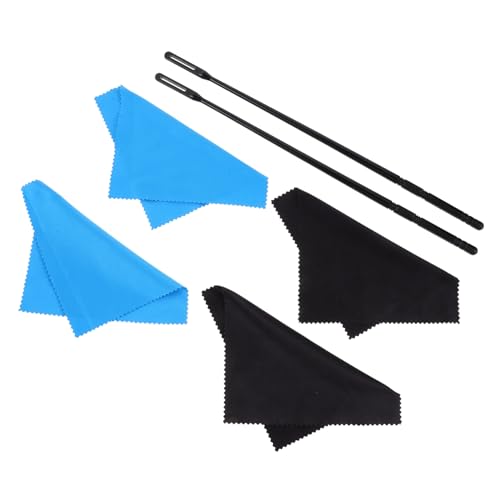 ifundom Professional Flute Cleaning Kit Full Set Flute Cleaning Tools Rods Swabs and Cloths for Recorder Instrument