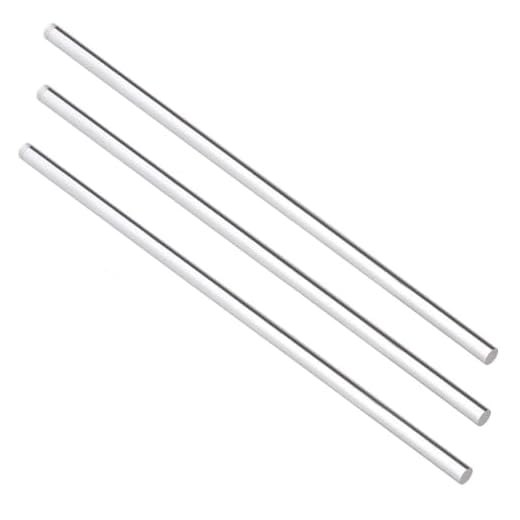 3 Pack Clear Acrylic Rods - 12 Inch Length, 1/2 Inch Diameter, Round Acrylic Dowel Sticks for DIY Crafts, Party Decorations, and Gardening Projects