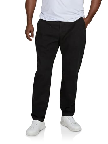 riverso Chino Hose Herren Tapered Fit RIVFiete Stretch Stoffhose Herrenhosen Elastischer Bund Einfarbig, Größe:5XL, Farbe:Black riverso Chino Hose Herren Tapered Fit RIVFiete Stretch Stoffhose Herrenhosen Elastischer Bund Einfarbig, Größe:5XL, Farbe:Black